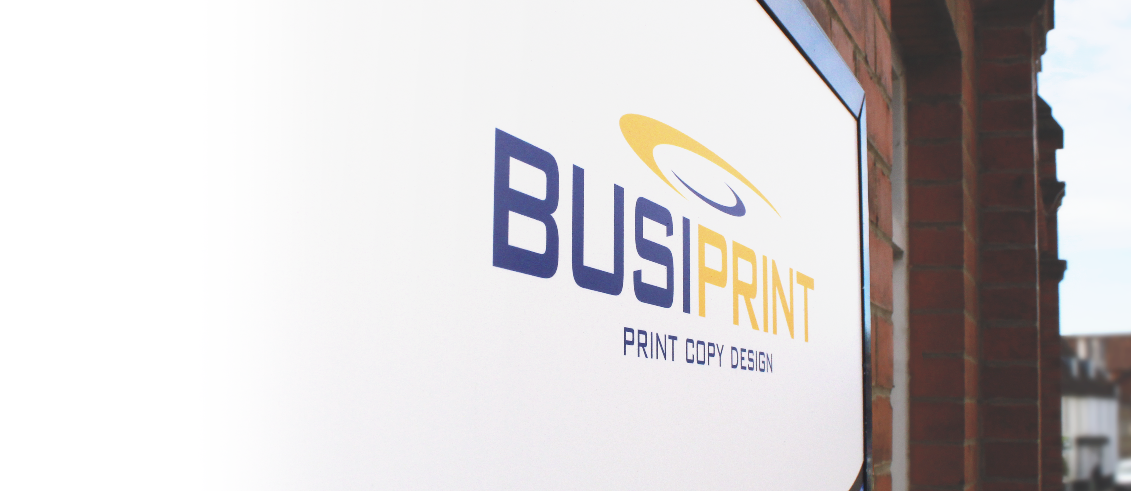Busiprint sign and logo on sign
