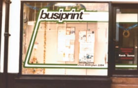 Busiprint Shop window in 1976