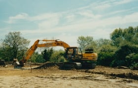 Digging the foundations for BCQ offices at Osier Way 2002