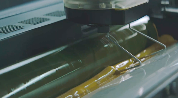 Yellow ink in offset litho printing press