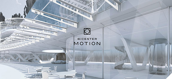 Bicester Motion logo on architectural drawing