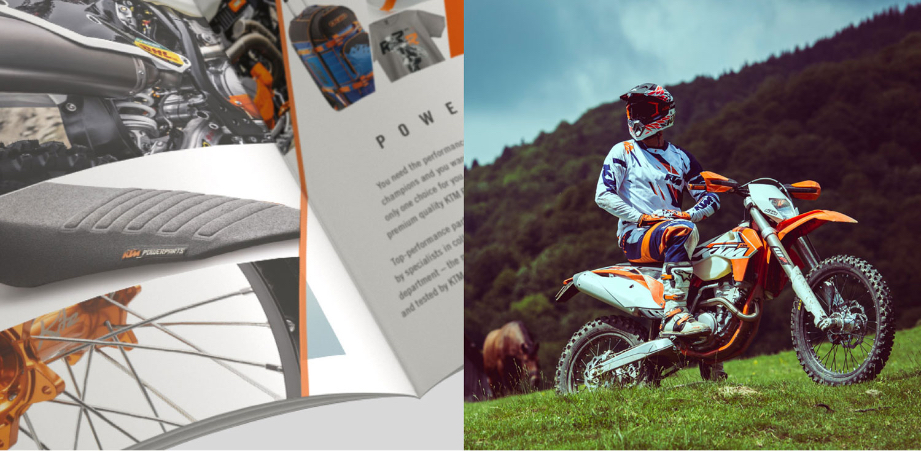 KTM printed brochure