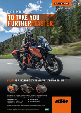 KTM Motorcycle accessories poster