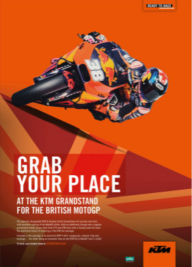 KTM British Grand Prix Grandstand Poster