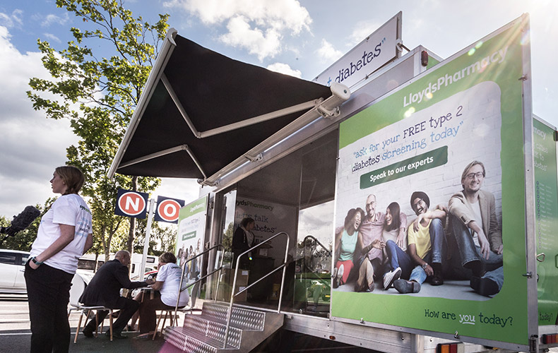 LloydsPharmacy roadshow trailer