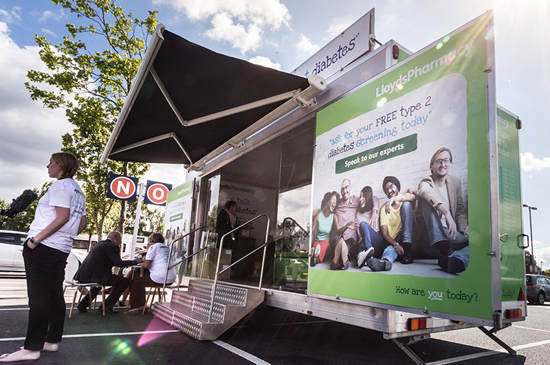 LloydsPharmacy roadshow trailer