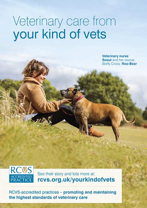 Your kind of vets poster veterinary nurse and her dog
