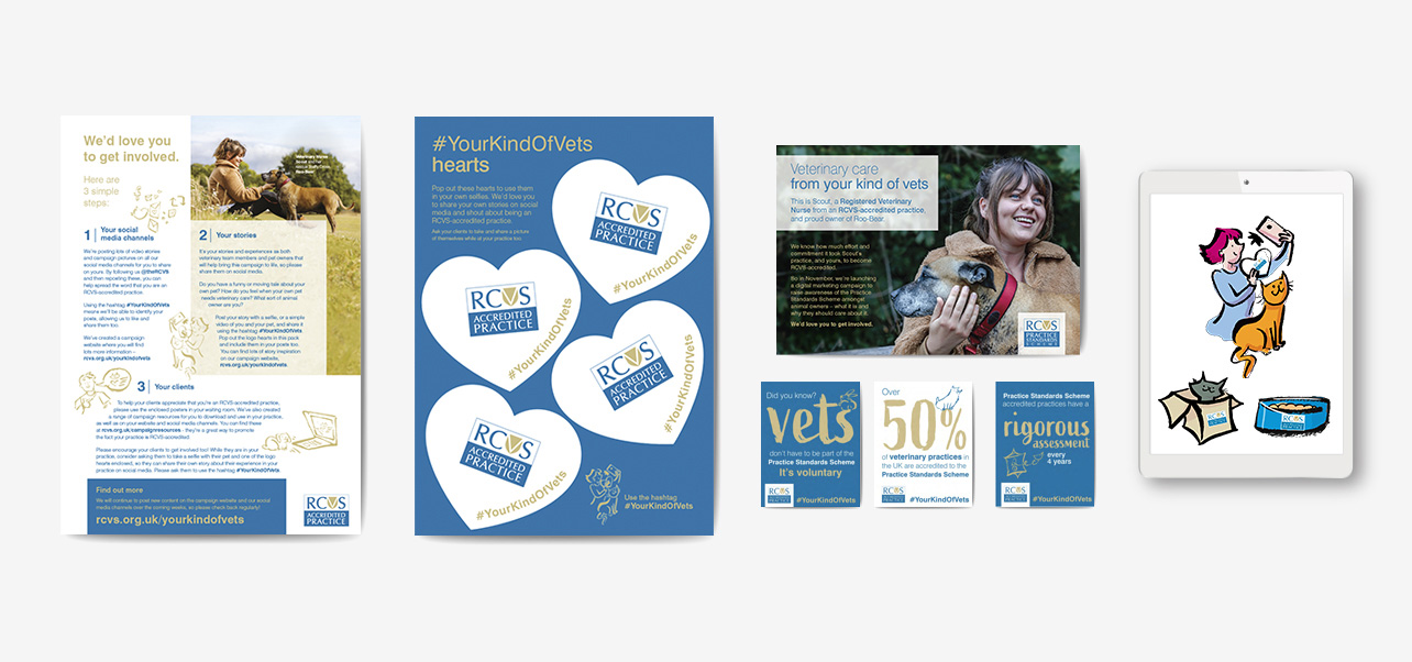 Your kind of vets direct mail and social media assets