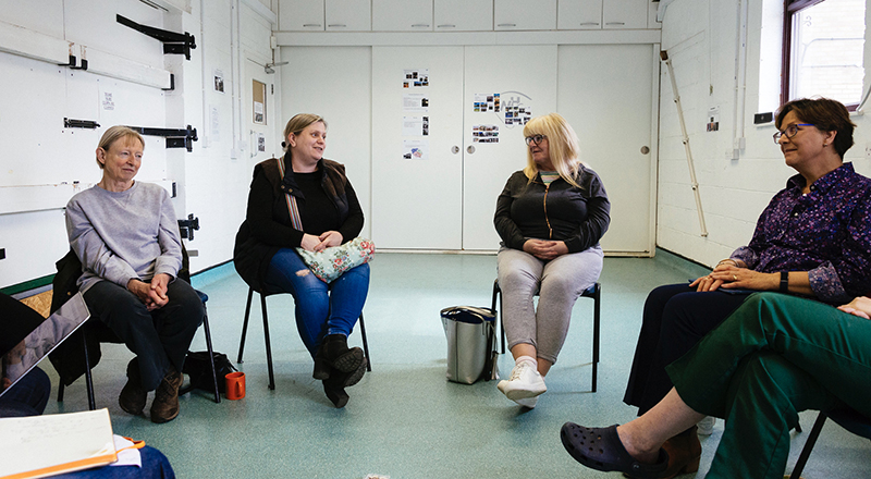 A workshop held with animal owners at a veterinary practice